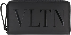 Valentino Garavani - Logo leather wallet-1
